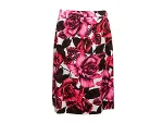 Red Fabric Prada Skirt