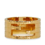 Gold Metal Fendi Ring