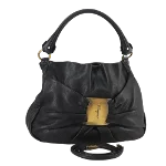 Black Leather Salvatore Ferragamo Handbag