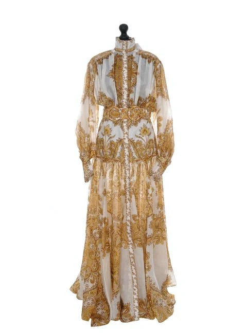 Gold Fabric Zimmermann Dress