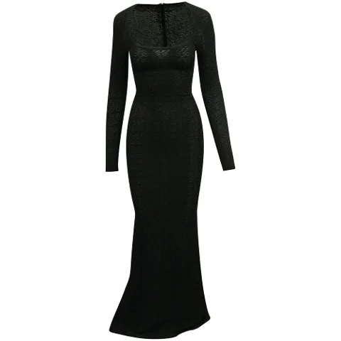 Black Fabric Alaïa Dress