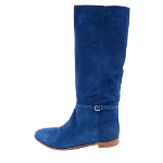 Blue Suede Sergio Rossi Boots