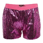 Pink Fabric Roberto Cavalli Shorts