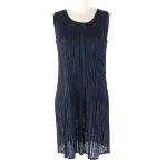 Navy Plastic Issey Miyake Dress