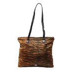 Brown Fabric Moschino Tote