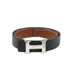 Black Leather Hermès Belt