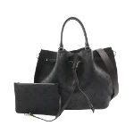 Black Leather Louis Vuitton Mahina