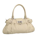 Beige Leather Salvatore Ferragamo Handbag