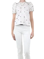 White Polyester Ulla Johnson Top