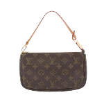 Brown Canvas Louis Vuitton Pochette Accessoires