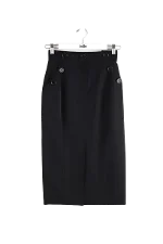 Black Fabric Dice Kayek Skirt