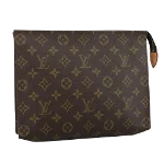 Brown Canvas Louis Vuitton Poche Toilette