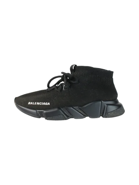 Black Mesh Balenciaga Sneakers