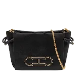 Black Leather Carolina Herrera Handbag