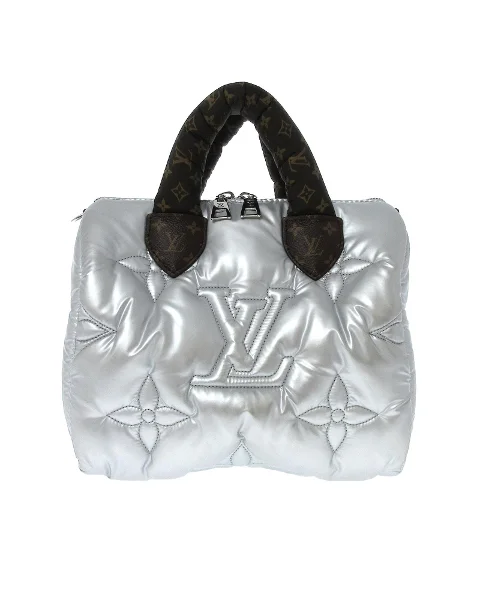 Silver Fabric Louis Vuitton Speedy