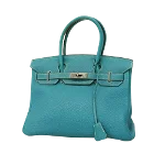 Blue Leather Hermès Birkin