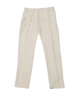 White Silk Joseph Pants
