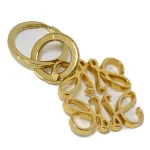 Gold Fabric Loewe Key Chain