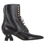 Black Leather Loewe Boots