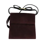 Burgundy Suede Salvatore Ferragamo The Vara Bow