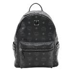 Black Leather MCM Backpack