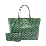 Green Canvas Goyard Tote