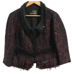 Burgundy Wool Roberto Cavalli Jacket