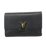 Black Leather Louis Vuitton Wallet