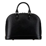 Black Leather Louis Vuitton Alma