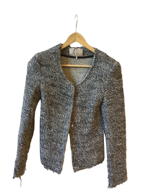 Grey Fabric Iro Jacket