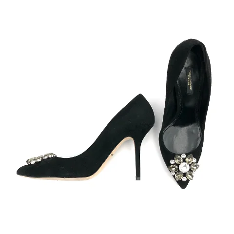 Black Suede Dolce & Gabbana Heels