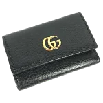 Black Leather Gucci Key Holder