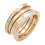 Beige Metal Bvlgari Ring