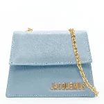 Blue Leather Jacquemus Crossbody Bag