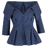 Blue Cotton Fendi Jacket