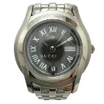 Grey Metal Gucci Watch