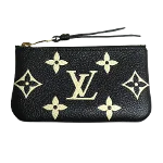 Black Fabric Louis Vuitton Key Pouch