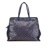 Navy Fabric Goyard Travel Bag