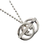 Silver Metal Gucci Necklace