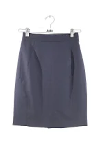 Blue Wool Mugler Skirt
