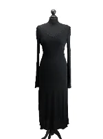 Black Fabric Armani Collezioni Dress