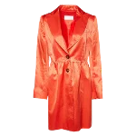 Orange Satin Valentino Coat