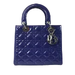 Blue Leather Dior Lady Dior