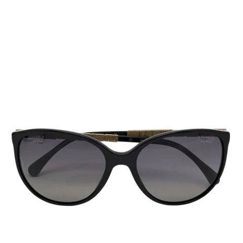 Black Acetate Chanel Sunglasses