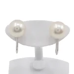 Silver White Gold Tasaki Earrings