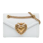 White Leather Dolce & Gabbana Crossbody Bag