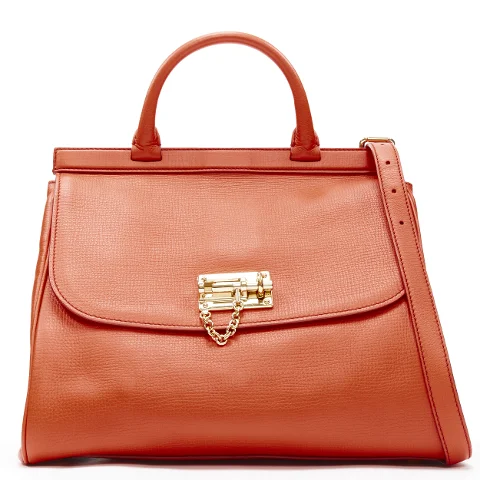 Orange Leather Dolce & Gabbana Shoulder Bag