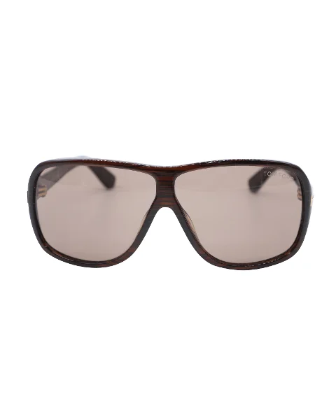 Brown Plastic Tom Ford Sunglasses