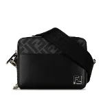 Black Leather Fendi Crossbody Bag