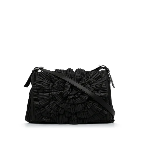Black Leather Valentino Crossbody Bag